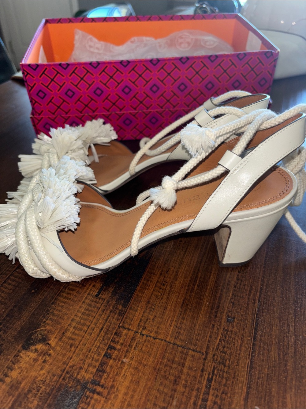 Tory Burch Rope Heeled Sandals - Picture 6 of 11